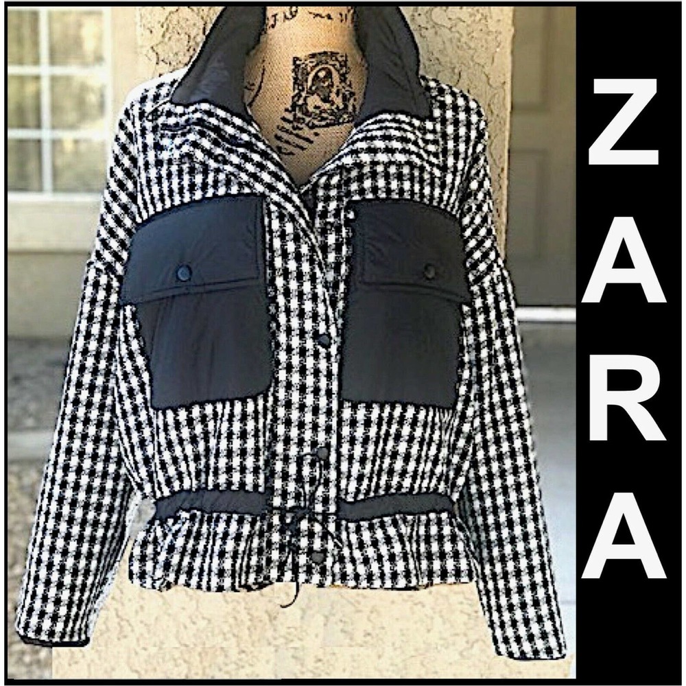 Zara HoundstoothTweed Jacket MSRP $89 - Picture 4 of 9